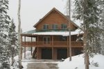 Viiew of Cabin in Winter